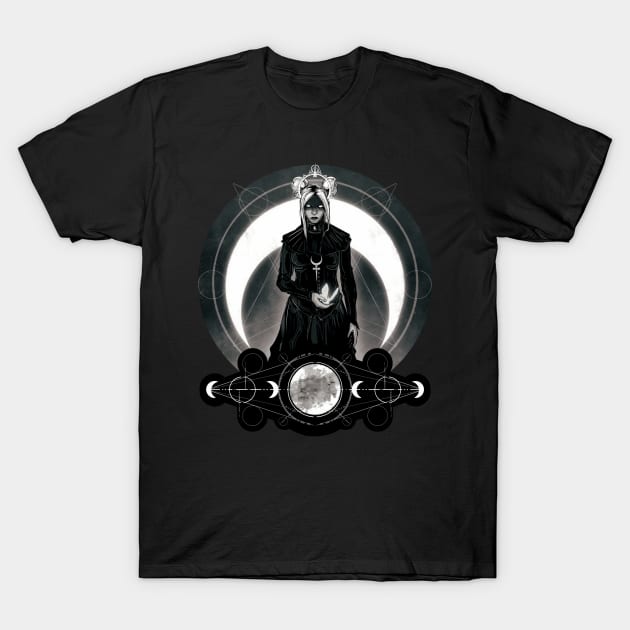 Moon Goddess T-Shirt by LVBart